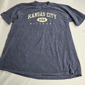 Vintage 90's Kansas City Missouri Souvenir Travel Tshirt Anvil Size XL